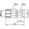 Telegärtner Inter-Series adapter koncentryczny SMA męski do FME męski 50 Ohm