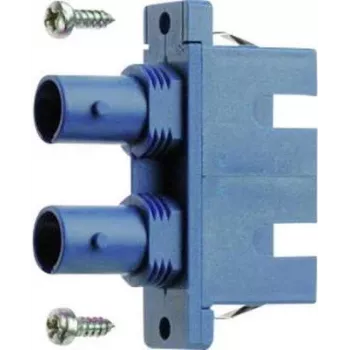 TELEGÄRTNER J08082A0007 Hybrydowy adapter światłowodowy ST żeński do SC żeński, wielomodowy/jednomodowy, niebieski