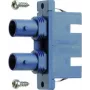 TELEGÄRTNER J08082A0007 Hybrydowy adapter światłowodowy ST żeński do SC żeński, wielomodowy/jednomodowy, niebieski