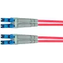 Telegärtner kabel światłowodowy LC-LC wielomodowy OM3 duplex, 1m, Aqua L00870A0003