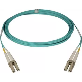 Kabel światłowodowy patchcord Telegärtner LC do LC Multimode OM3 Duplex, 2m, Aqua L00871A0006