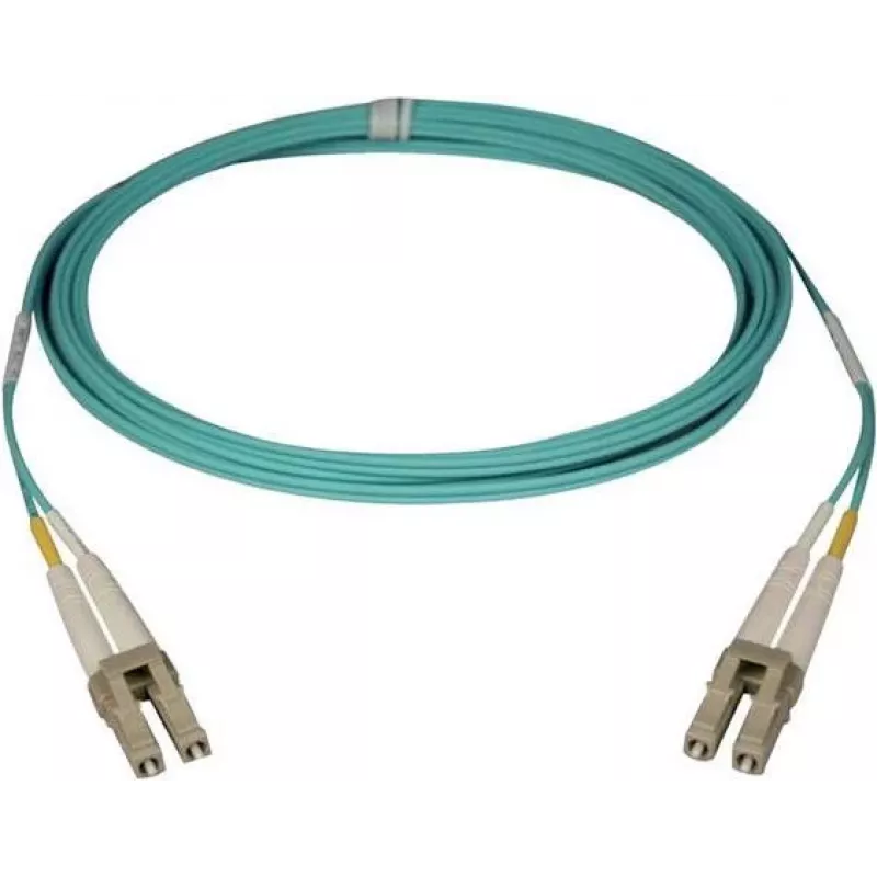 Kabel światłowodowy patchcord Telegärtner LC do LC Multimode OM3 Duplex, 2m, Aqua L00871A0006