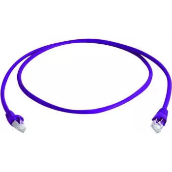 Kabel krosowy Telegärtner MP8 FS 500 CAT 6a S/FTP, RJ-45 męski do RJ-45 męski, 0,25 m, fioletowy, snagless boot, 10 Gbps, 500 MHz L00000A0237