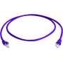 Kabel krosowy Telegärtner MP8 FS 500 CAT 6a S/FTP, RJ-45 męski do RJ-45 męski, 0,25 m, fioletowy, snagless boot, 10 Gbps, 500 MHz L00000A0237