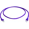 Kabel krosowy Telegärtner MP8 FS 500 Cat 6a S/FTP, RJ-45 męski do RJ-45 męski, 0,5 m, fioletowy, snagless