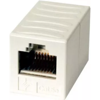 Łącznik sieciowy Telegärtner RJ45 żeński-żeński Cat.6A ekranowany, Alpine White J00029A0062