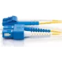 Telegärtner światłowodowy kabel krosowy jednomodowy LC-Duplex do SC-Duplex, 3m, LSZH, żółty L00890A0041