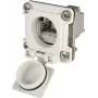 Telegärtner STX V6 RJ45 zestaw złącza kołnierzowego wariant 6, 8P8C, ekranowany, Cat.6A, IP67, jasnoszary J00020A0483