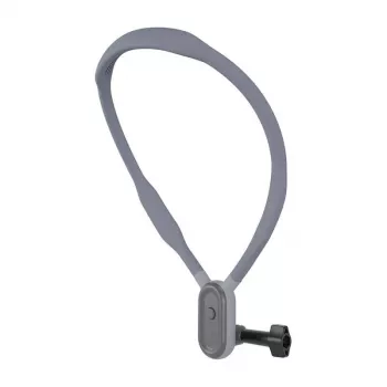 TELESIN Opaska na szyję do kamer sportowych i telefonów - magnetyczne szybkie odpinanie, ergonomiczna konstrukcja, czarna