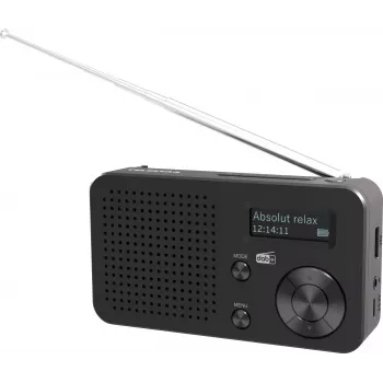 Telestar TOP 100 DAB+ Radio przenośne z FM, czarny