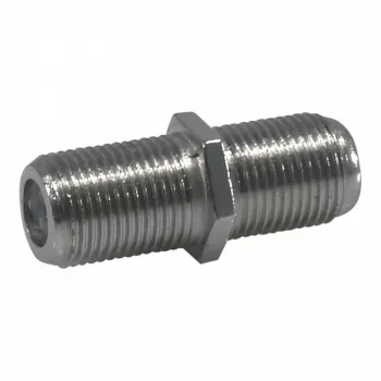 Televes 4173 adapter przelotowy F-żeński na F-żeński – niklowany mosiądz, 75 Ohm, DC-3 GHz