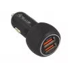 Tellur Dual USB Car Charger With QC 3.0, 6A Black