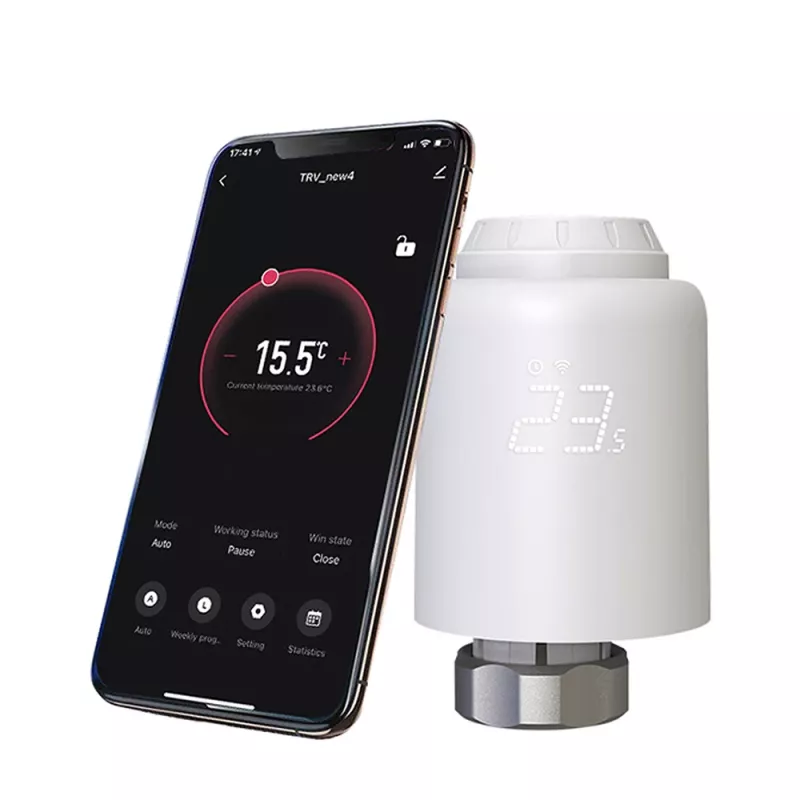 Tellur Smart WiFi Thermostatic Radiator Valve RVSH1 LED White