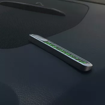 Tellur Tymczasowa Karta z Numerem Telefonu do Parkowania Srebrna Metaliczna