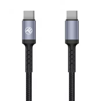 Tellur Type-C to Type-C Cable 3A PD60W 2m Nylon Black