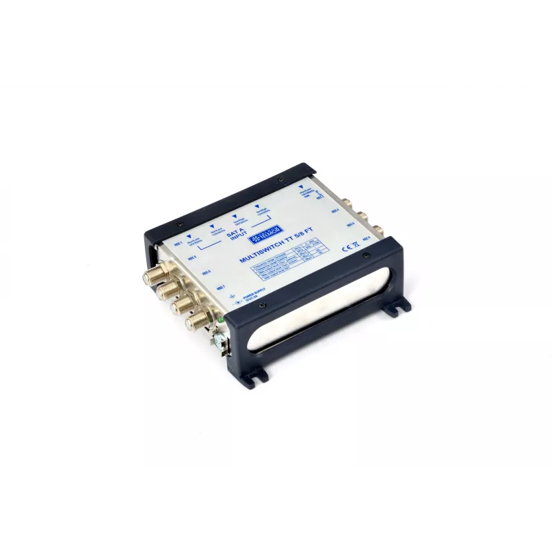 Telmor Multiswitch TT 5/8 Terminal – 5 Wejść (4 SAT + 1 TER) do 8 Wyjść, DiSEqC 2.0, Obudowa Metalowa