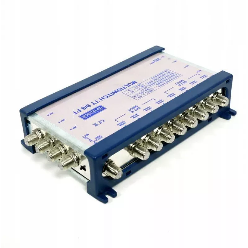 TELMOR Multiswitch TT 9/8 Terminal 8 Wejść Satelitarnych 1 Wejście Naziemne 8 Wyjść