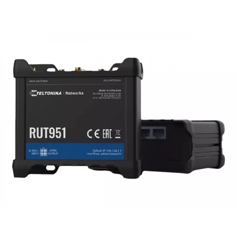 Teltonika RUT951 Dual SIM eSIM 4G LTE Cat 4 Router Wi-Fi z Zasilaczem UK