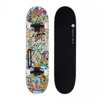 Tempish Crazzy Skateboard - 31 calowy klonowy deck, łożyska ABEC-7, koła 54mm 99A