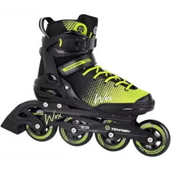 Tempish WOX Wrotki inline Green/Black EU 45 - Wrotki fitness z kołami 84mm i łożyskami ABEC 7