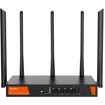 Tenda W30E AX3000 Wireless Router Gigabit Ethernet Dual-Band (2.4 GHz / 5 GHz) Czarny