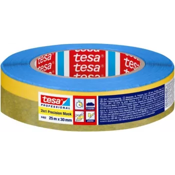 tesa 04460-00002-00 Precyzyjna taśma maskująca papier washi 25 m x 30 mm żółta