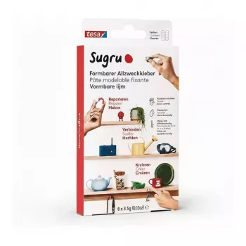 Tesa Sugru Moldable All-Purpose Adhesive 8-Pack White