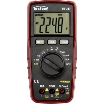 Testboy TB317 Cyfrowy multimetr CAT IV 1000 V True RMS 6000 Counts 61413000