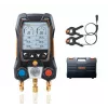 testo 550s Cyfrowy zestaw manometrów z Bluetooth i 2 bezprzewodowymi czujnikami temperatury zaciskowymi (0564 5501)