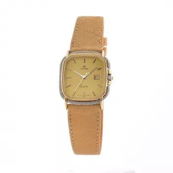 Zegarek TETRA Women 125-C (27mm) - Kwarcowy Analogowy Koperta ze Stali Nierdzewnej Biała Tarcza Pasek Skórzany