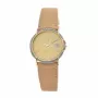 Zegarek damski TETRA 113-C 32mm srebrna tarcza czarny pasek skórzany