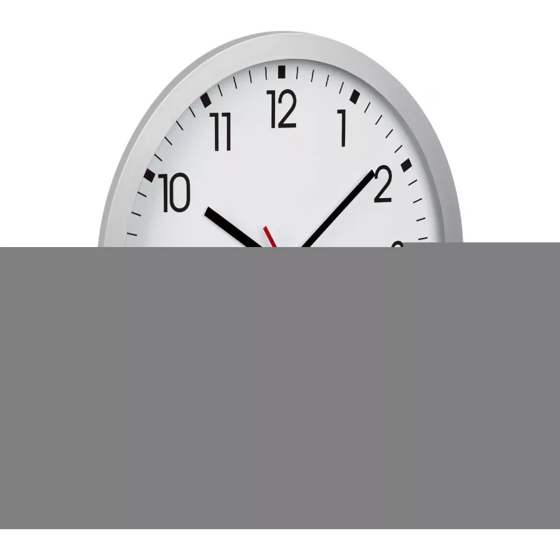 TFA 60.3522.02 Zegar ścienny radiowy srebrny