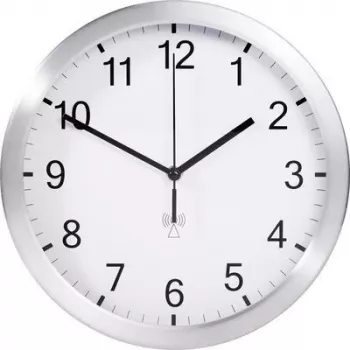 Zegar ścienny TFA 98.1091 - Kwarcowy analogowy, biała tarcza, czarne wskazówki, 25 cm, do montażu na ścianie