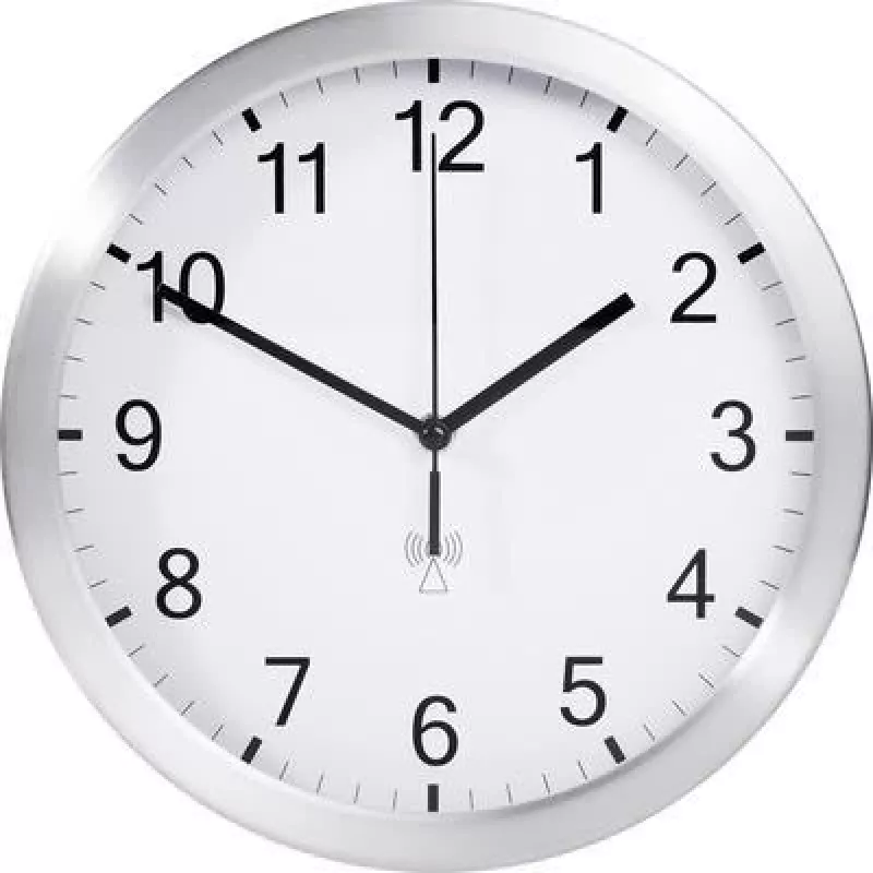Zegar ścienny TFA 98.1091 - Kwarcowy analogowy, biała tarcza, czarne wskazówki, 25 cm, do montażu na ścianie
