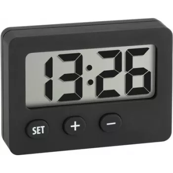 TFA Dostmann Elektroniczny Cyfrowy Budzik 60-2013-01 - Czarny