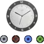 TFA LUMOCLOCK Zegar ścienny sterowany radiowo z kolorowym podświetleniem, cyfrowy LCD, 7 kolorów, temperatura wewnętrzna, budzik, drzemka, 12/24H, DCF-77