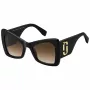 THE MARC JACOBS MARC761S807 Okulary przeciwsłoneczne damskie kocie oko Czarny acetat Soczewki gradientowe szare 52mm