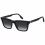 THE MARC JACOBS MARC846S807 Okulary przeciwsłoneczne męskie kwadratowe - czarna oprawka acetatowa, szare soczewki poliwęglanowe, ochrona UV400