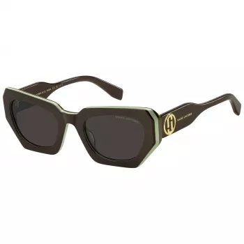 Okulary przeciwsłoneczne THE MARC JACOBS MARC851/S dla kobiet - Oprawka kocie oko z acetatu, soczewki gradientowe szare, 52 mm