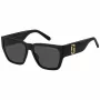 Okulary przeciwsłoneczne THE MARC JACOBS dla kobiet MARC646S807 - Kwadratowa oprawka acetatowa, szare soczewki gradientowe, ochrona UV400, szerokość soczewki 57 mm