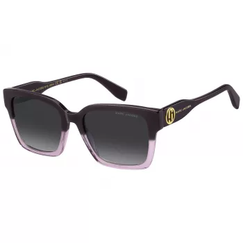 THE MARC JACOBS Okulary przeciwsłoneczne damskie MARC814SB3V - czarna oprawka acetatowa, szare soczewki gradientowe, 53mm