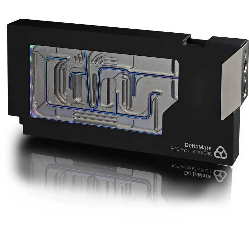 Thermal Grizzly DeltaMate GPU Water Block dla Astral RTX 5090, ARGB, z backplate - Akryl, Czarny