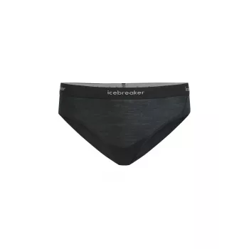 THERMAL GRIZZLY Damskie majtki termoaktywne Icebreaker Merino 125 - Czarny