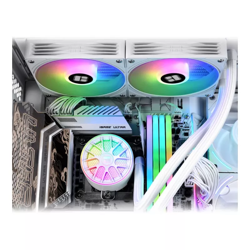 Thermalright Aqua Elite V6 RGB 240 mm Chłodzenie cieczą typu All-in-One (Białe)