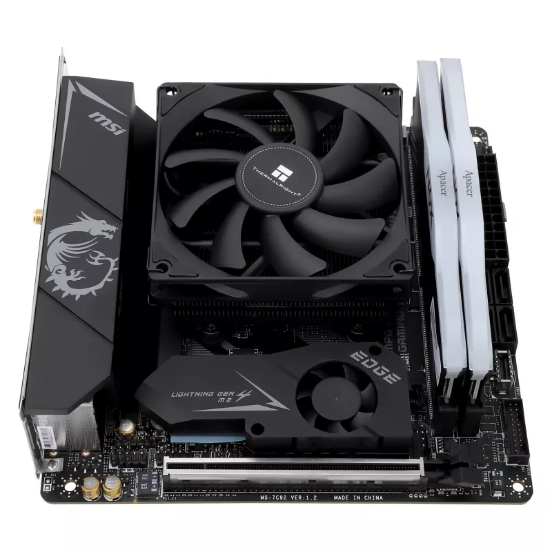 Thermalright AXP90-X36 Black Niskoprofilowy cooler CPU, wentylator PWM 92mm, ITX, Intel i AMD