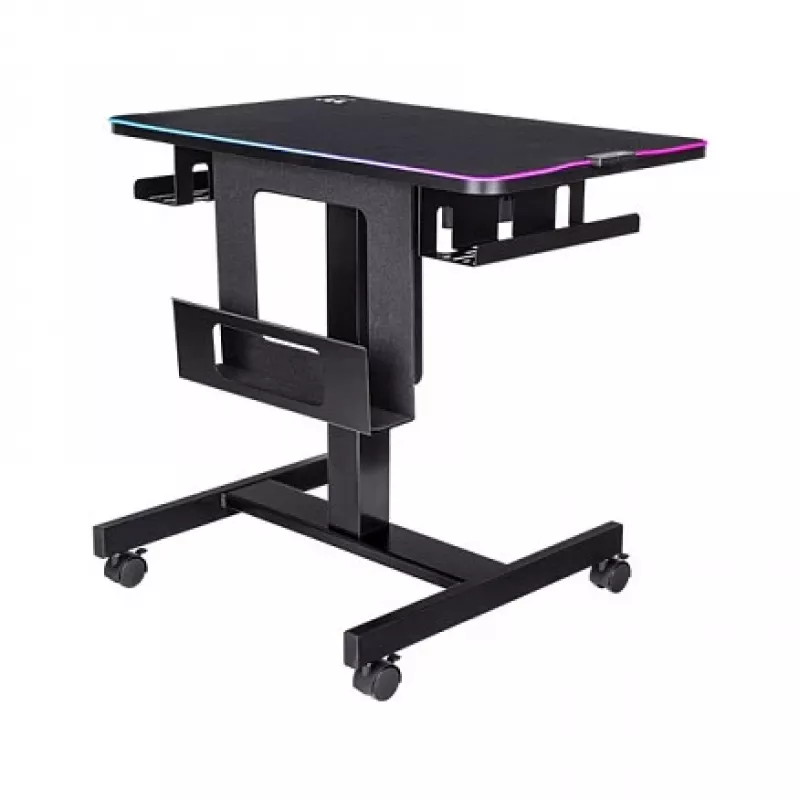 Thermaltake CycleDesk 100 GGD Elektryczne biurko z regulacją wysokości z RGB, Czarny