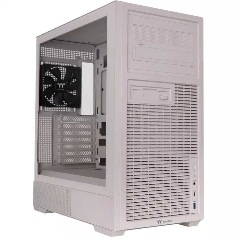 Thermaltake Retro 360 Beige Mid Tower PC Case z hartowanym szkłem