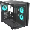 Thermaltake Vision 330 CR ARGB SE Edition Mid Tower Case, Czarny, 3x Panel ze Szkła Hartowanego, 3x Wentylator CT140 ARGB