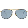 Thom Browne TB015LTDNVY62 Unisex Aviator Sunglasses Navy 62mm