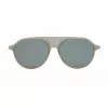 Thom Browne TB809BGRYSLV5 Okulary przeciwsłoneczne Unisex - Szara oprawka, srebrne soczewki lustrzane, 55/18/145 mm